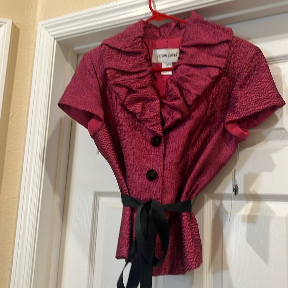 Victor Costa blazer top size 8